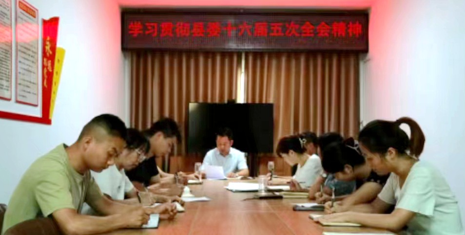 汉阴县退役军人事务局迅速学习传达县委十六届五次全会精神