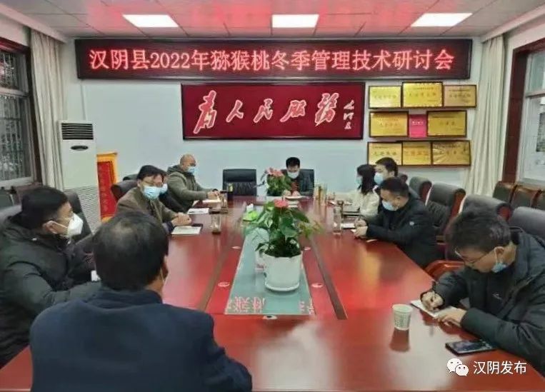 汉阴县农业园区办组织召开全县猕猴桃冬季管理技术研讨会