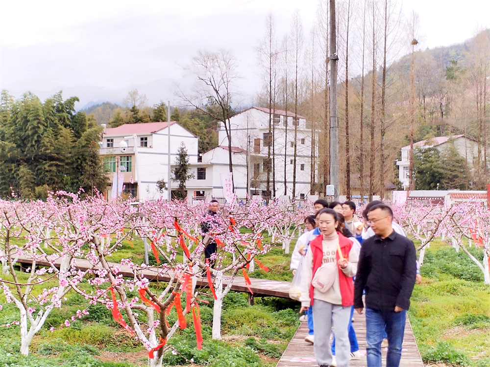 汉阴县蒲溪初级中学开展“我和春天有个约会”师生徒步活动