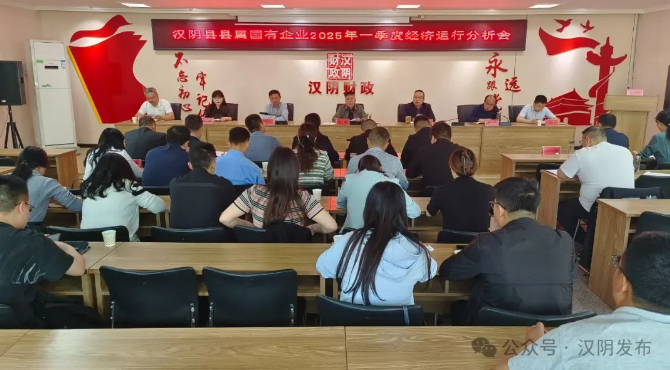 汉阴县召开县属国有企业2025年一季度经济运行分析会