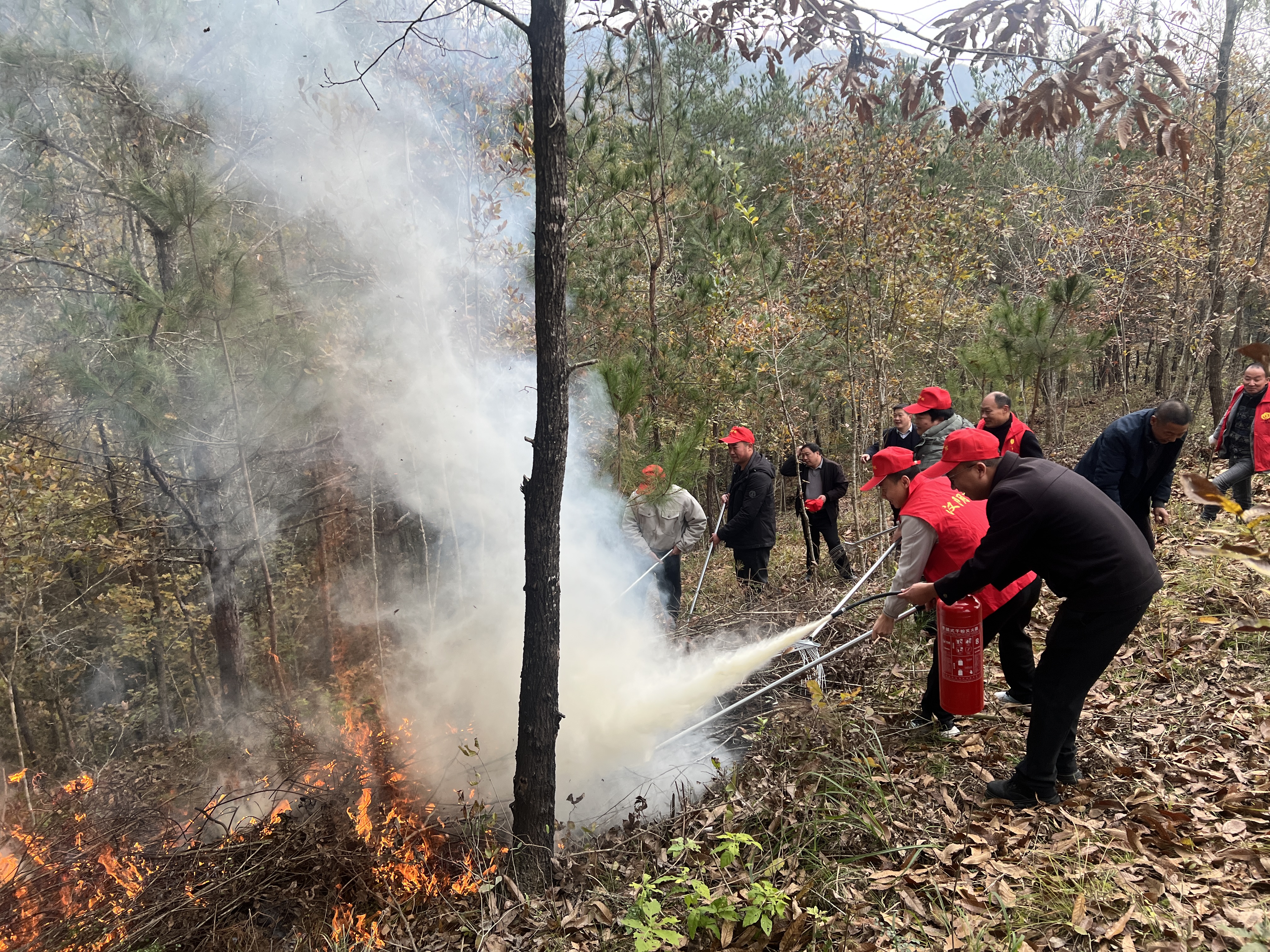 汉阳镇开展森林防灭火应急演练