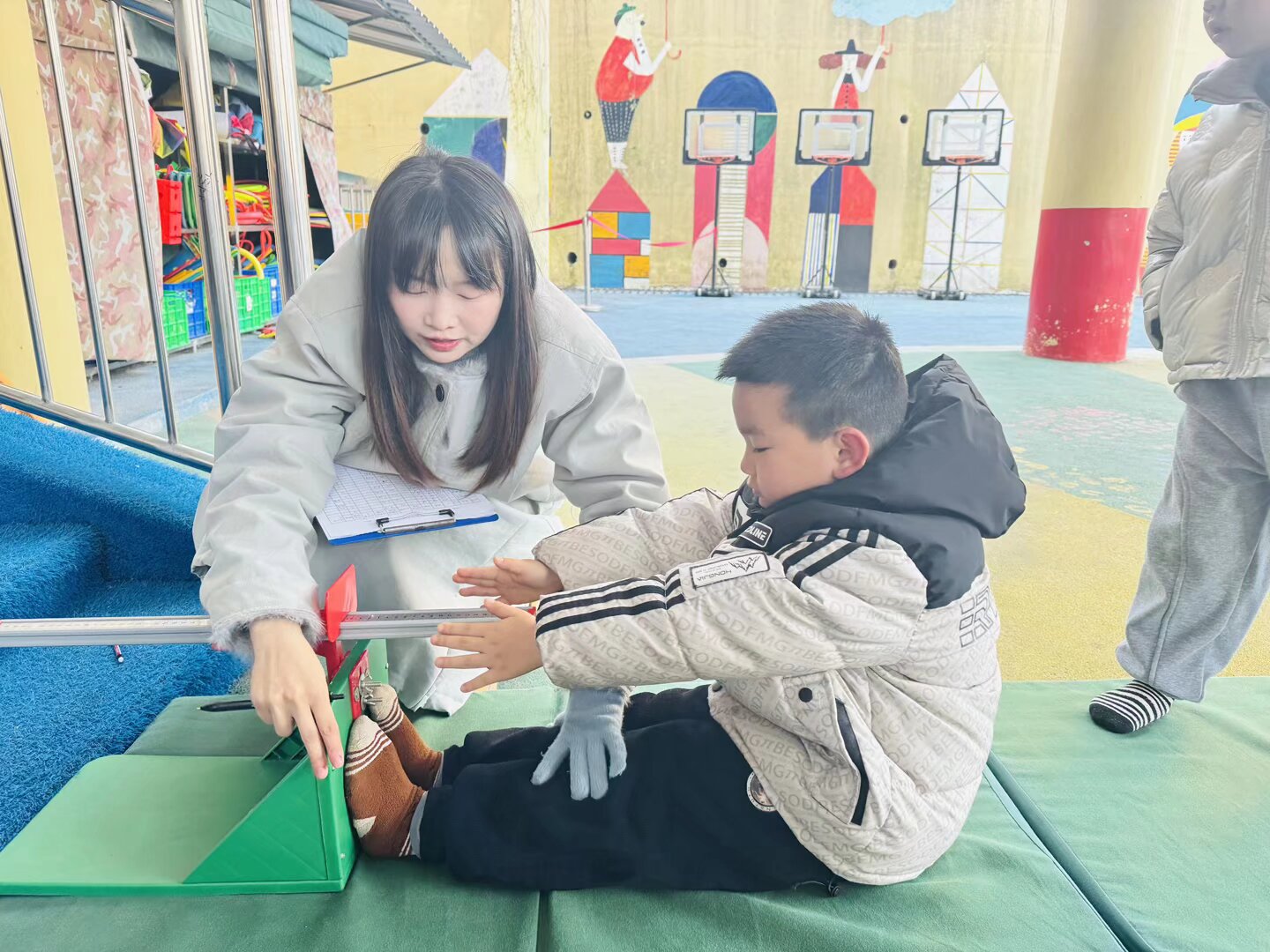 汉阴县第四幼儿园开展学期末幼儿体能测评活动