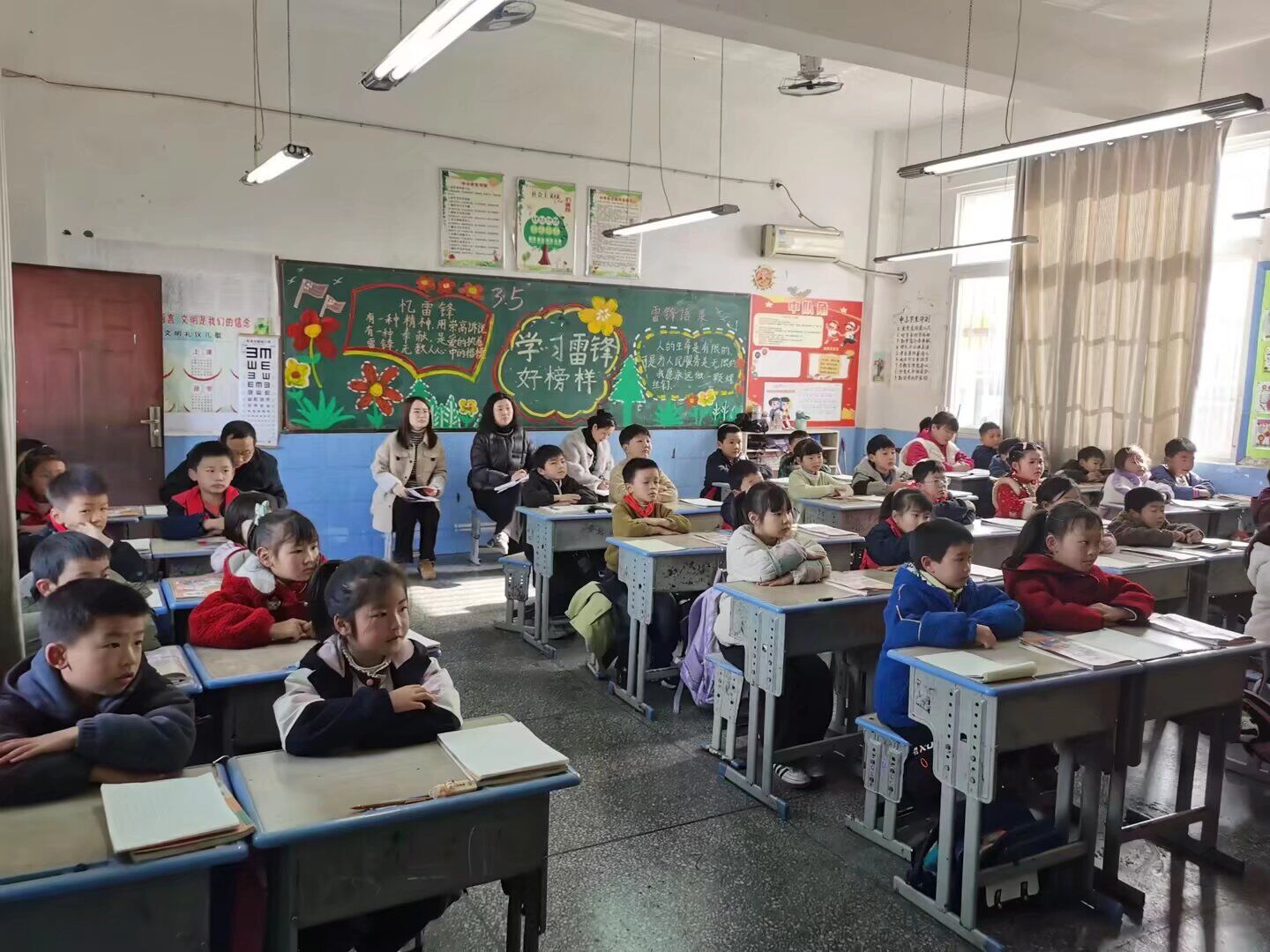 汉阴县平梁镇中心小学教共体开展公开课展示活动