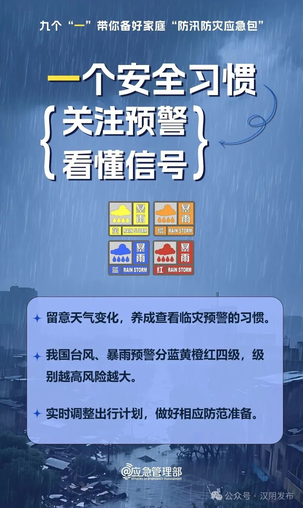 暴雨、大暴雨！防汛防灾，牢记九个“一”